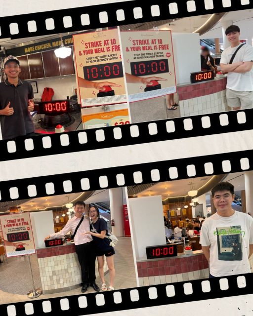 Think you've got what it takes? 😏 Stop the timer at exactly 10:00 in-store and your meal is on us. 

No tricks. No catch. Just steady hands and good timing.